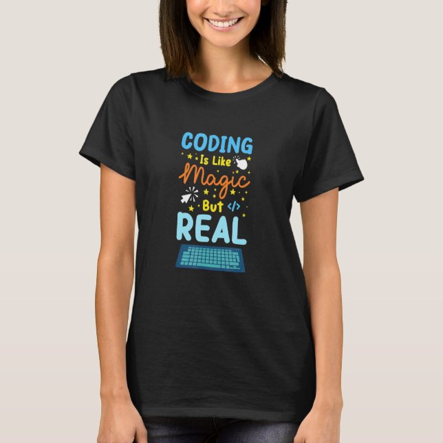 Programmieren ist wie ein Computergerät des Progra T-Shirt (Vorderseite)
