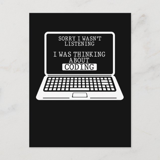 Programmieren Spaß Computer Engineer Funny Program Postkarte (Vorderseite)