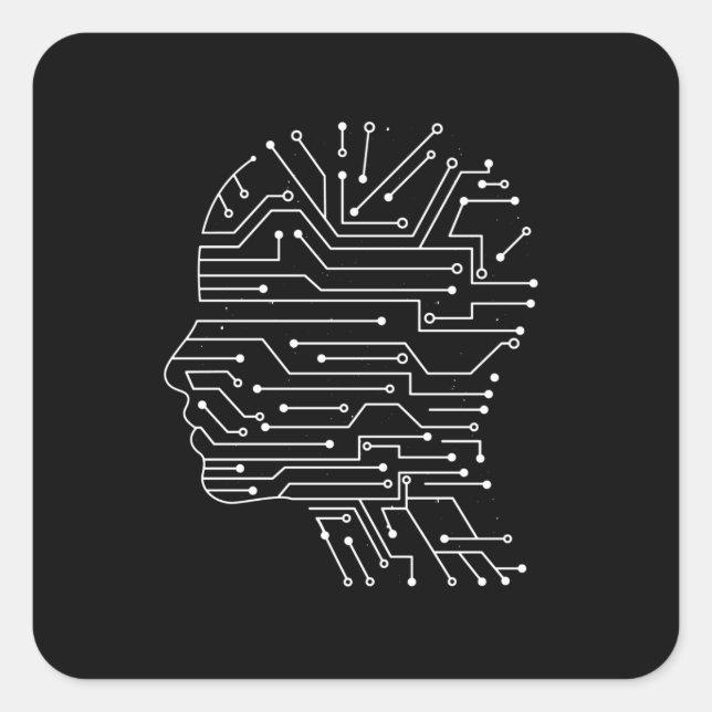 Programmieren von Computerwissenschaften Quadratischer Aufkleber (Vorderseite)