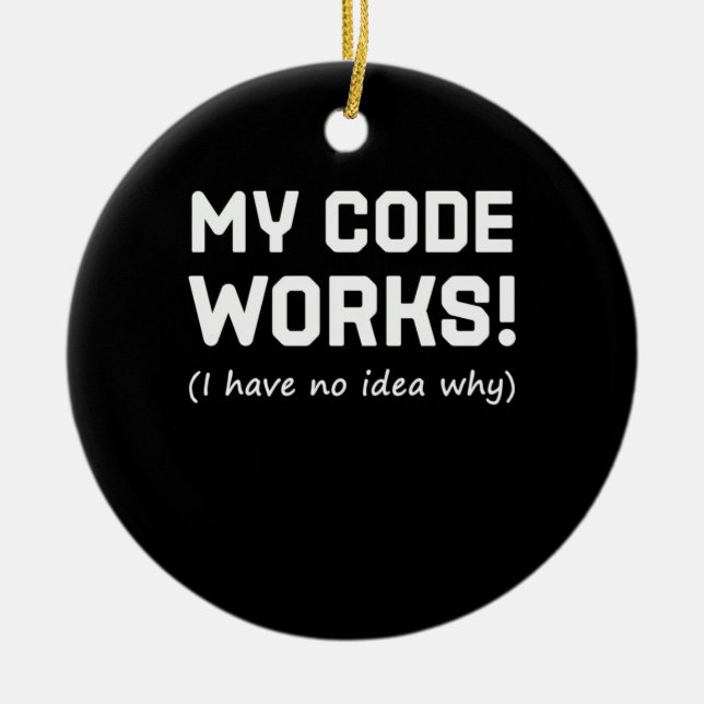 Programmieren von My Code Works Keramik Ornament (Vorne)
