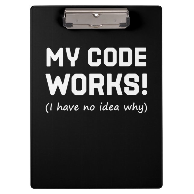 Programmieren von My Code Works Klemmbrett (Vorderseite)