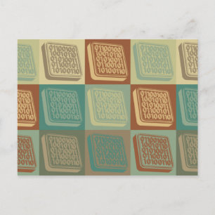 Programmieren von Pop Art Postkarte