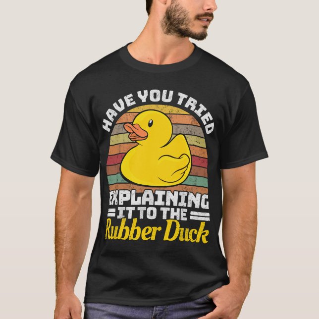 Programmieren von Rubber Duck Software-Entwickler- T-Shirt (Vorderseite)