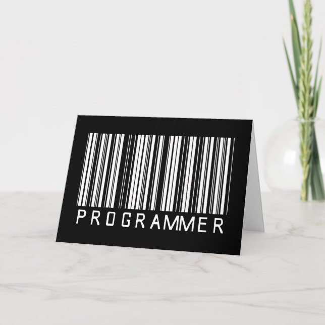 Programmierer-Bar-Code Karte (Vorderseite)
