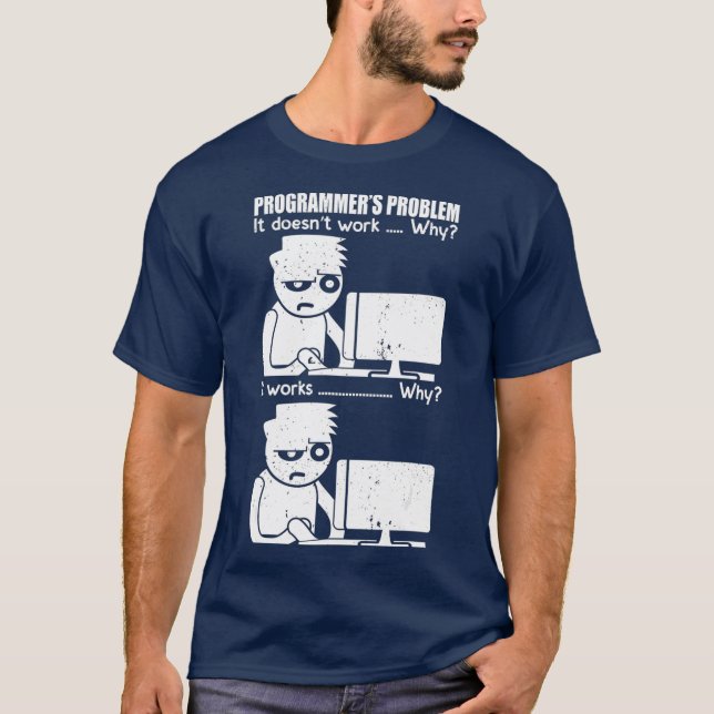Programmierer-Computer-Informatiker T-Shirt (Vorderseite)