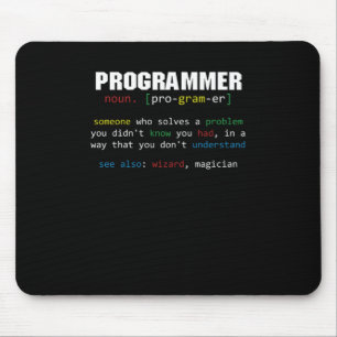 Programmierer Definition Coder Programmieren Codin Mousepad