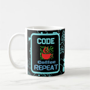 Programmierer, die Technik schwarz programmieren Kaffeetasse