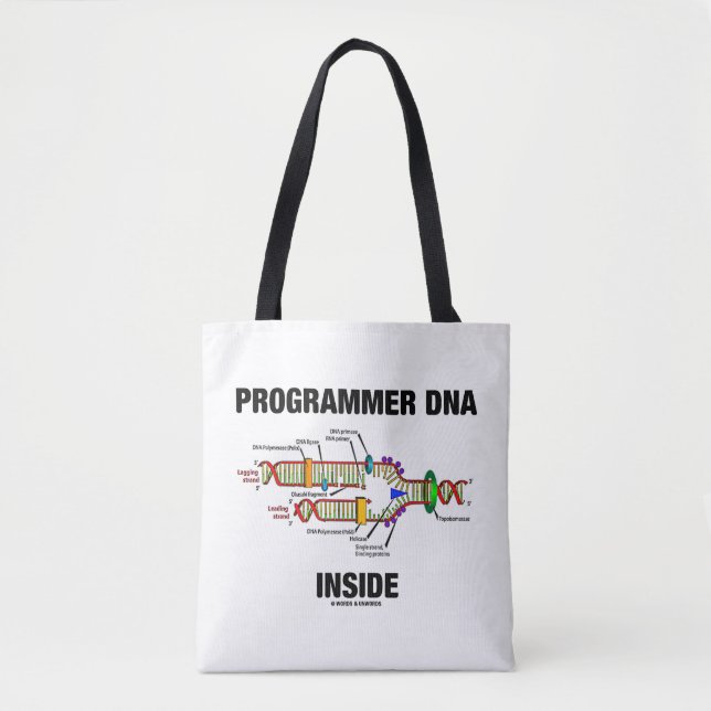 Programmierer-DNA im molekularen Spaß der Biologie Tasche (Vorderseite)