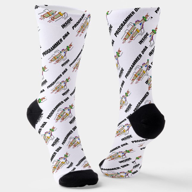 Programmierer-DNA Inside Molekularbiologie Humor Socken (Gewinkelt)