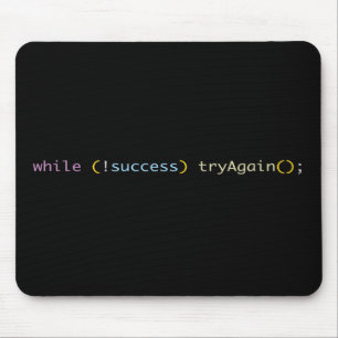 Programmierer Entwickler Coding Humor Versuche Es Mousepad