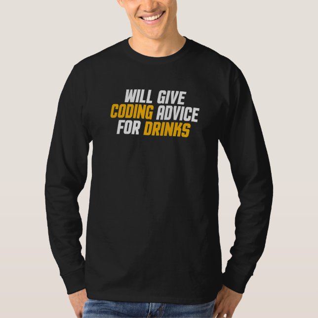 Programmierer Entwickler gibt Programmierberatung  T-Shirt (Vorderseite)