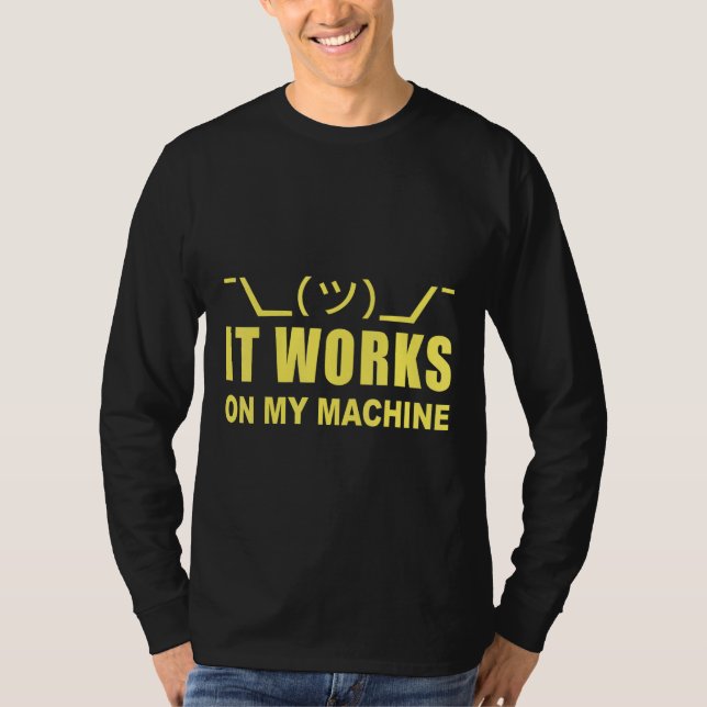 Programmierer Es funktioniert auf Maschine T-Shirt (Vorderseite)
