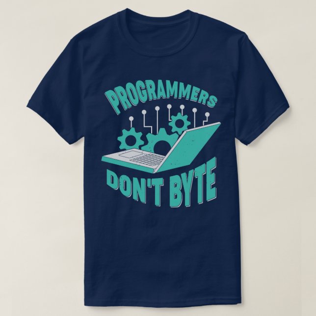 Programmierer essen keine Byte-Software-Engineer-G T-Shirt (Design vorne)