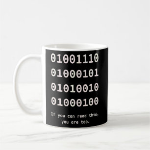 Programmierer für Binärkode-Nerd und Entwicklung Kaffeetasse
