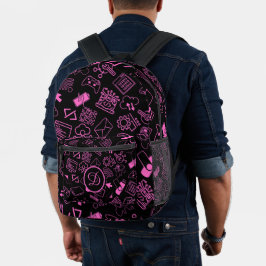Programmierer für Computertechnik, rosa Bedruckter Rucksack