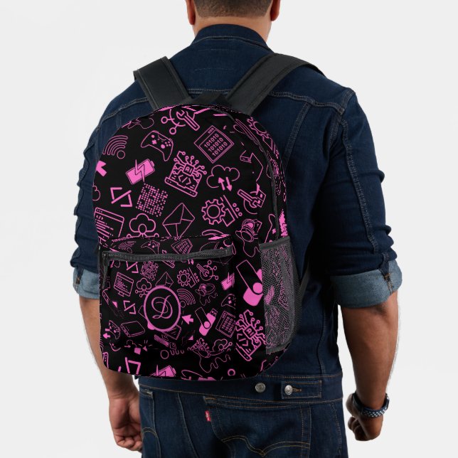 Programmierer für Computertechnik, rosa Bedruckter Rucksack (Insitu (Modell))