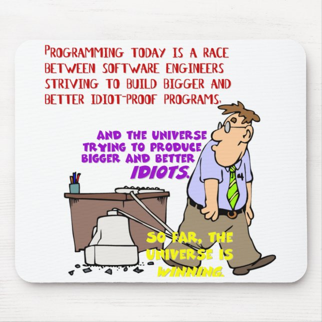 Programmierer gegen das Universum (1) Mousepad (Vorne)