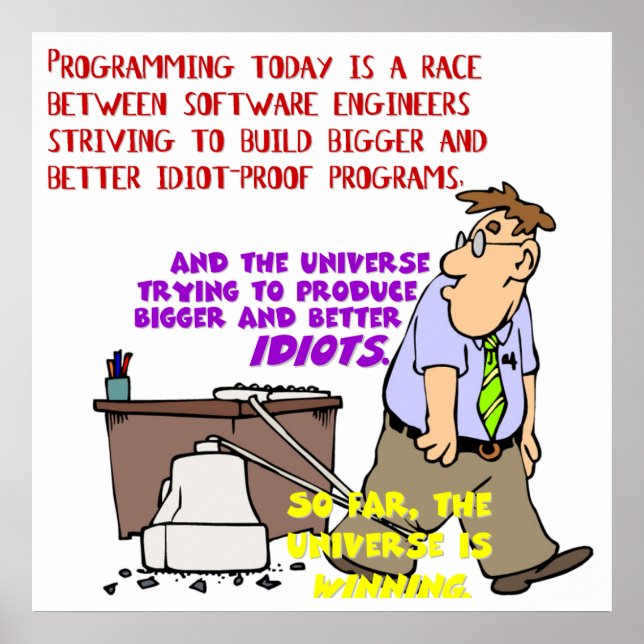 Programmierer gegen Universum (1) Poster (Vorne)