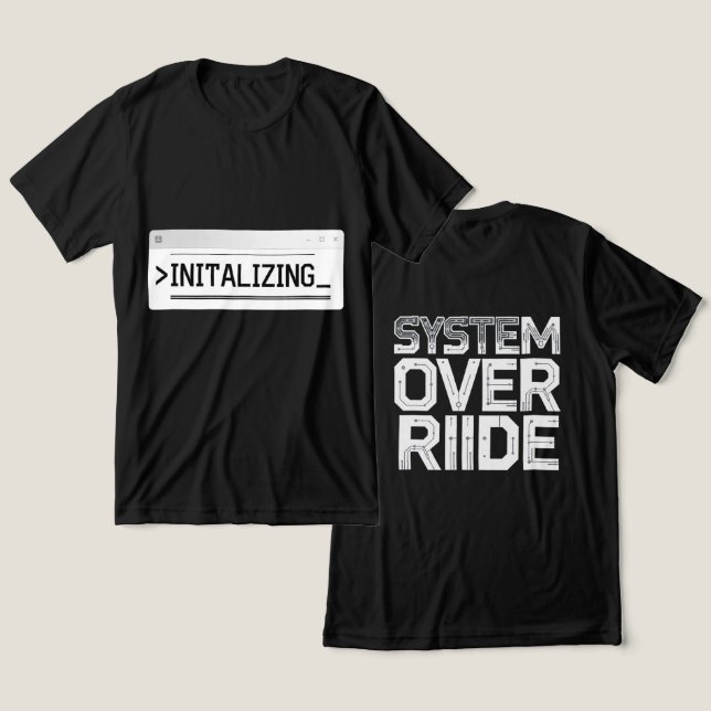 Programmierer Hacker Design Tri-Blend Shirt (Design vorne & hinten)