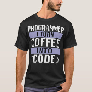 Programmierer Ich mache Kaffee in Code Coding Cat T-Shirt