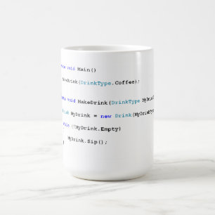 Programmierer-Kaffee-Tasse C scharfe Kaffeetasse
