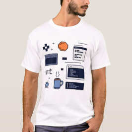 Programmierer Leben – Coding Workspace Entwickler. T-Shirt