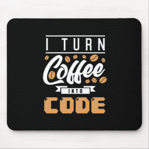 Programmierer machen Kaffee in Code Mousepad