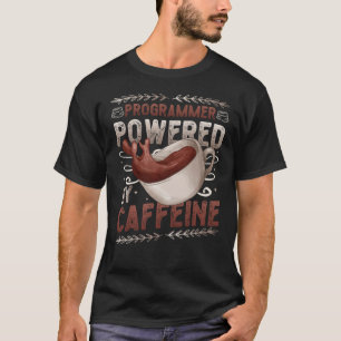Programmierer mit Coffein Coffee Code Programm T-Shirt
