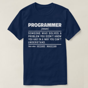 Programmierer Noun Software Developer Spaß Joke T-Shirt