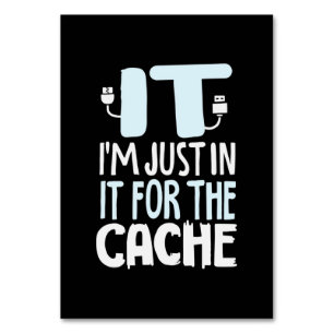 Programmierer nur in IT für den Cache Tischnummer