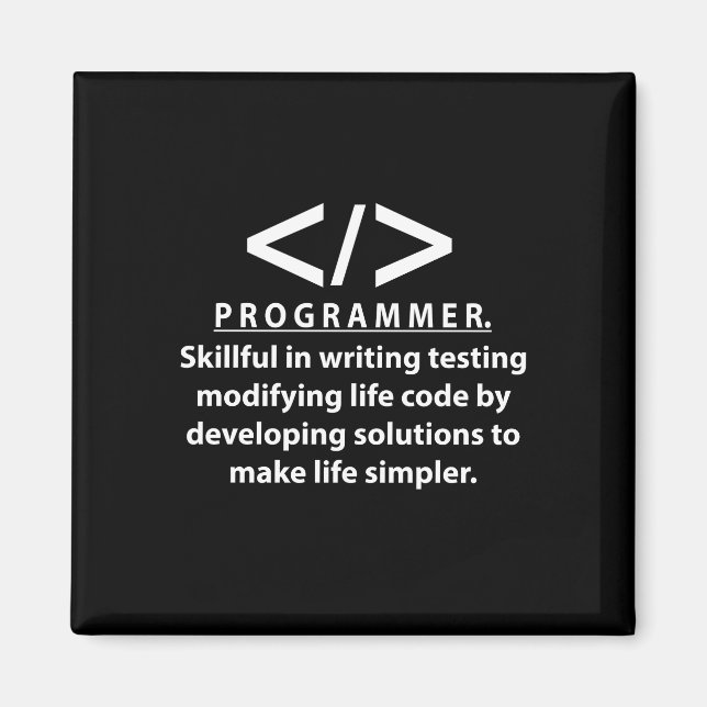 Programmierer-Programmier Magnet (Vorne)
