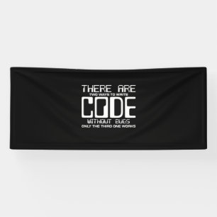 Programmierer schreiben Code ohne Fehler Banner