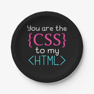 Programmierer Sie sind CSS zu meinem HTML Pappteller