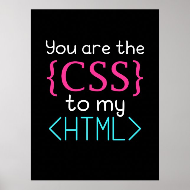 Programmierer Sie sind CSS zu meinem HTML Poster (Vorne)