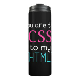 Programmierer Sie sind CSS zu meinem HTML Thermosbecher