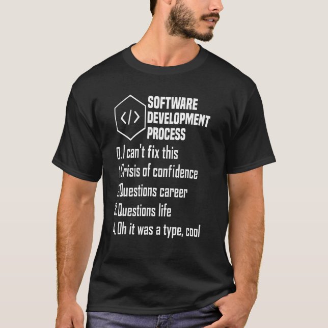 Programmierer Software Entwickler Computer Enginee T-Shirt (Vorderseite)