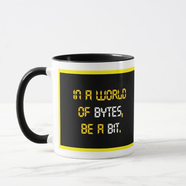 Programmierer-Sprichwort, Anführungszeichen-Tasse Tasse (Links)