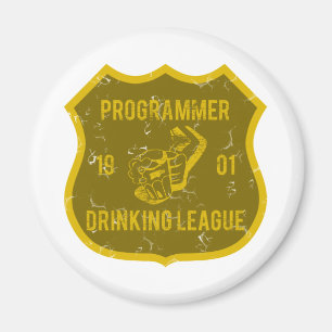 Programmierer-trinkende Liga Magnet