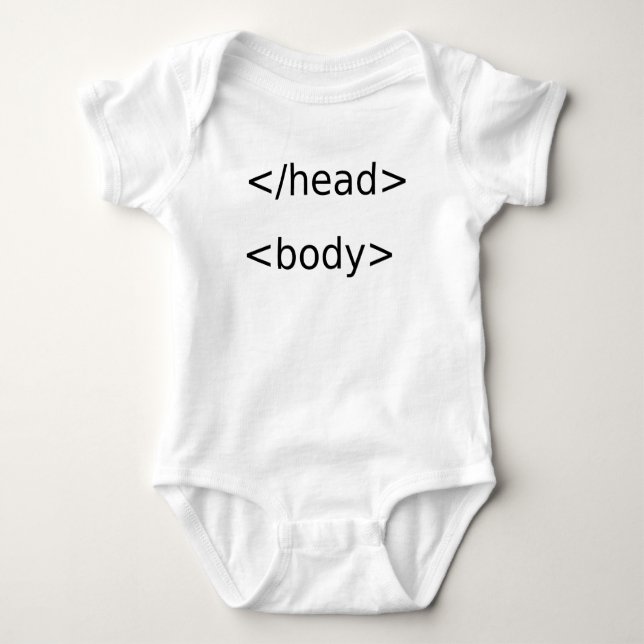 Programmierer und Entwickler Funny Code Baby Strampler (Vorderseite)