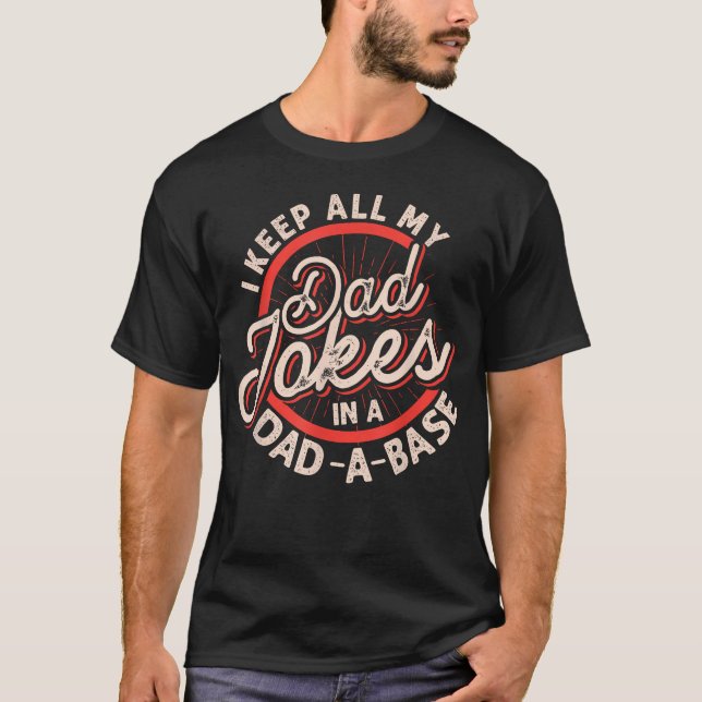 Programmierer-Vater Nerdiger Vater Datenbank Geeky T-Shirt (Vorderseite)