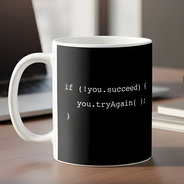Programmierer, wenn Sie Black nicht erfolgreich si Kaffeetasse (Von Creator hochgeladen)