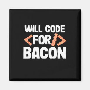 Programmierer wird Code für Bacon Magnet