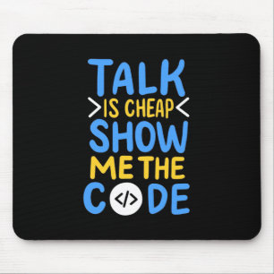 Programmierer zeigen mir den Code Mousepad
