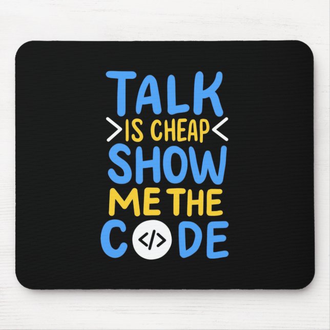 Programmierer zeigen mir den Code Mousepad (Vorne)