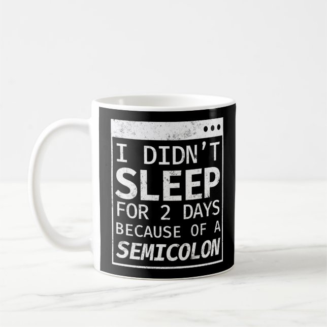 Programmierercoding schlief 2 Tage lang nicht, wei Kaffeetasse (Links)
