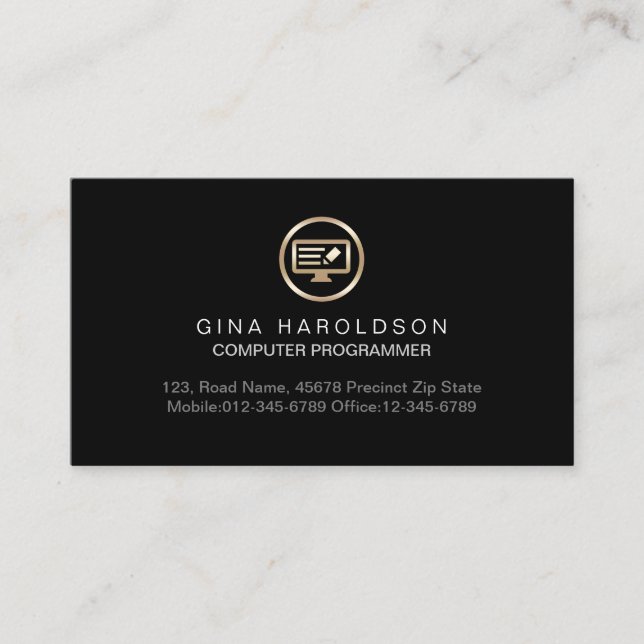 Programmierkuppler Technische Visitenkarte (Vorderseite)