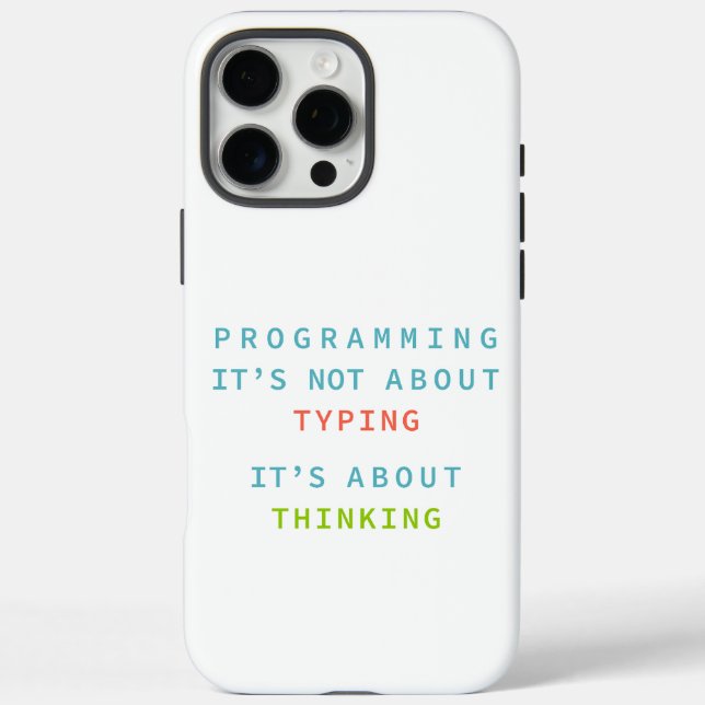 Programmierre Logik Code Entwickler Zitat Gi iPhone 16 Pro Max Hülle (Rückseite)