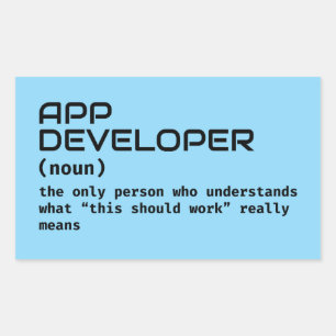 Programmiersprache Funny Definition Rechteckiger Aufkleber