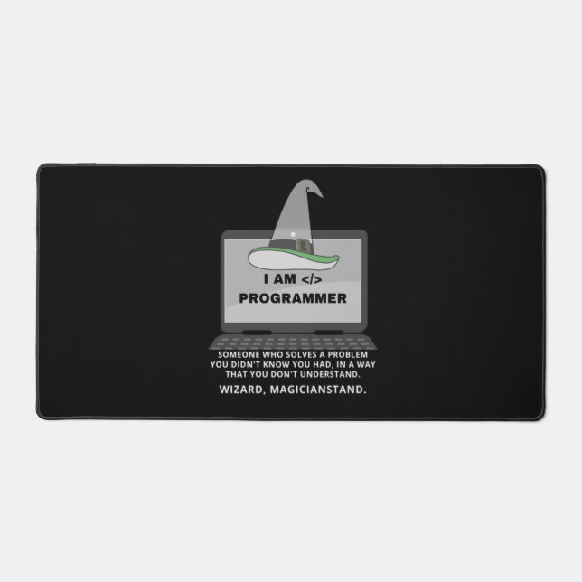 Programmiersprache Funny Definition Schreibtischunterlage (Vorderseite)