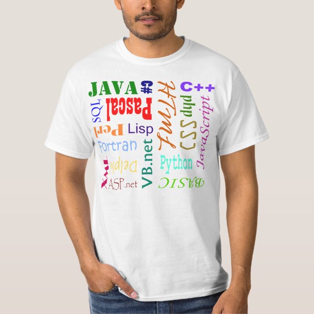 Programmiersprache-Shirt T-Shirt (Vorderseite)